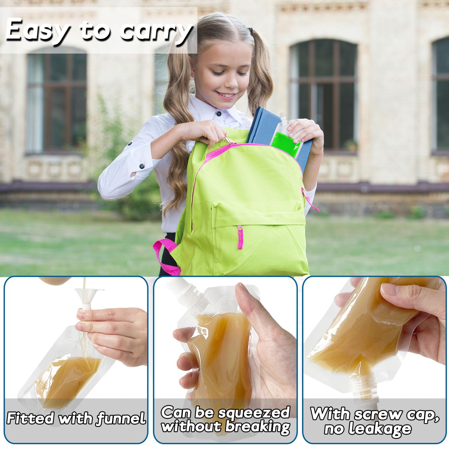 Alaeseje freezable drink pouches ideal for summer coolers