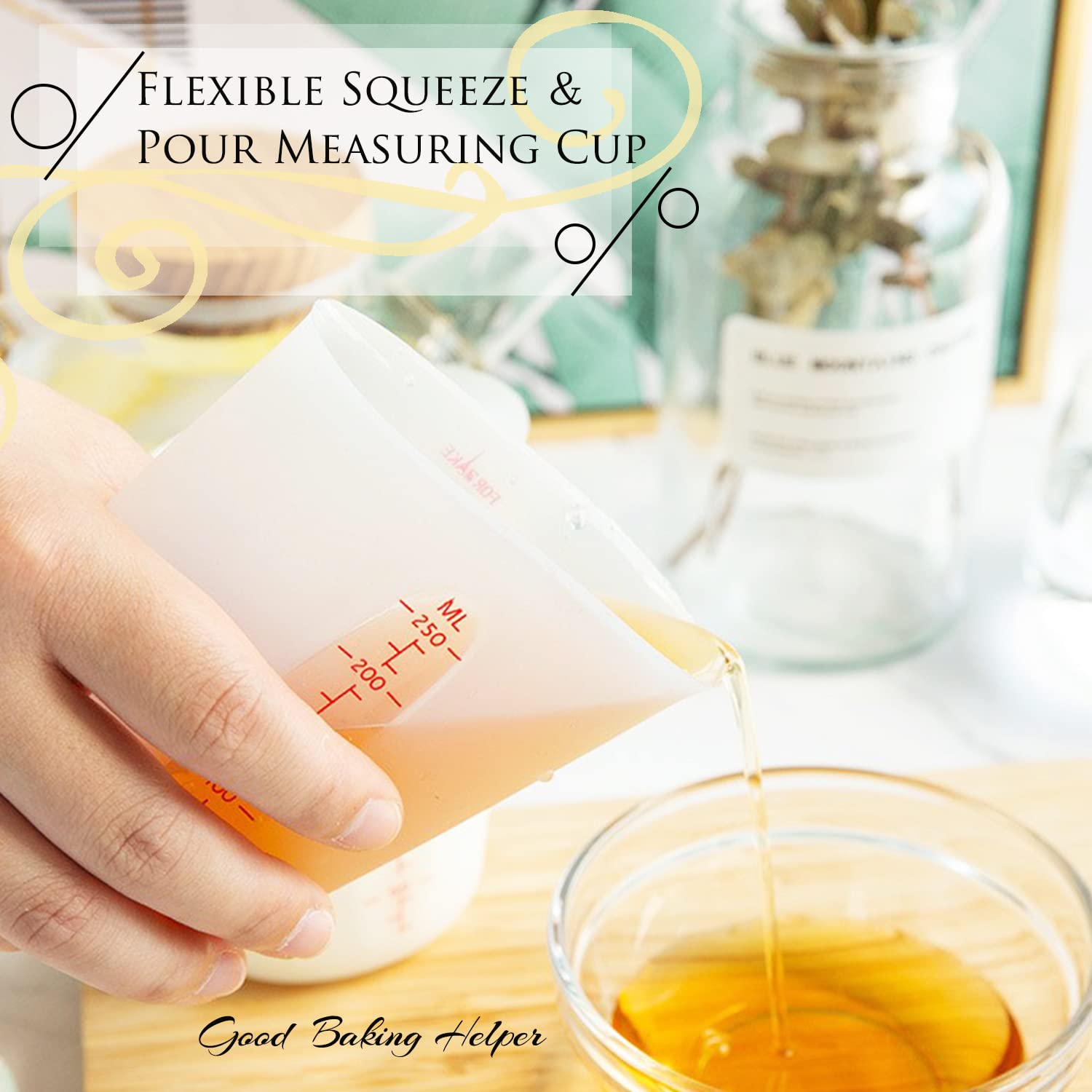 Alaeseje microwave-safe silicone cups tolerate heat and are dishwasher-safe.