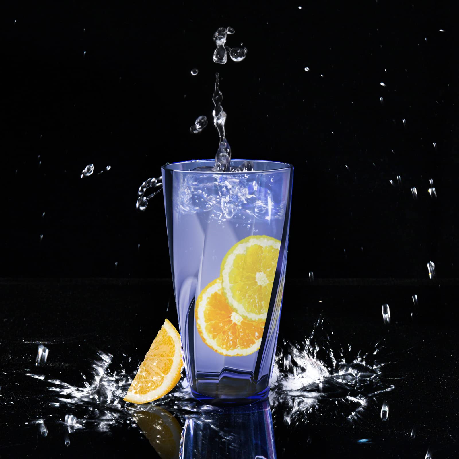 Alaiselit comfortable palm-feel cups blue, easy to grip during social sips.