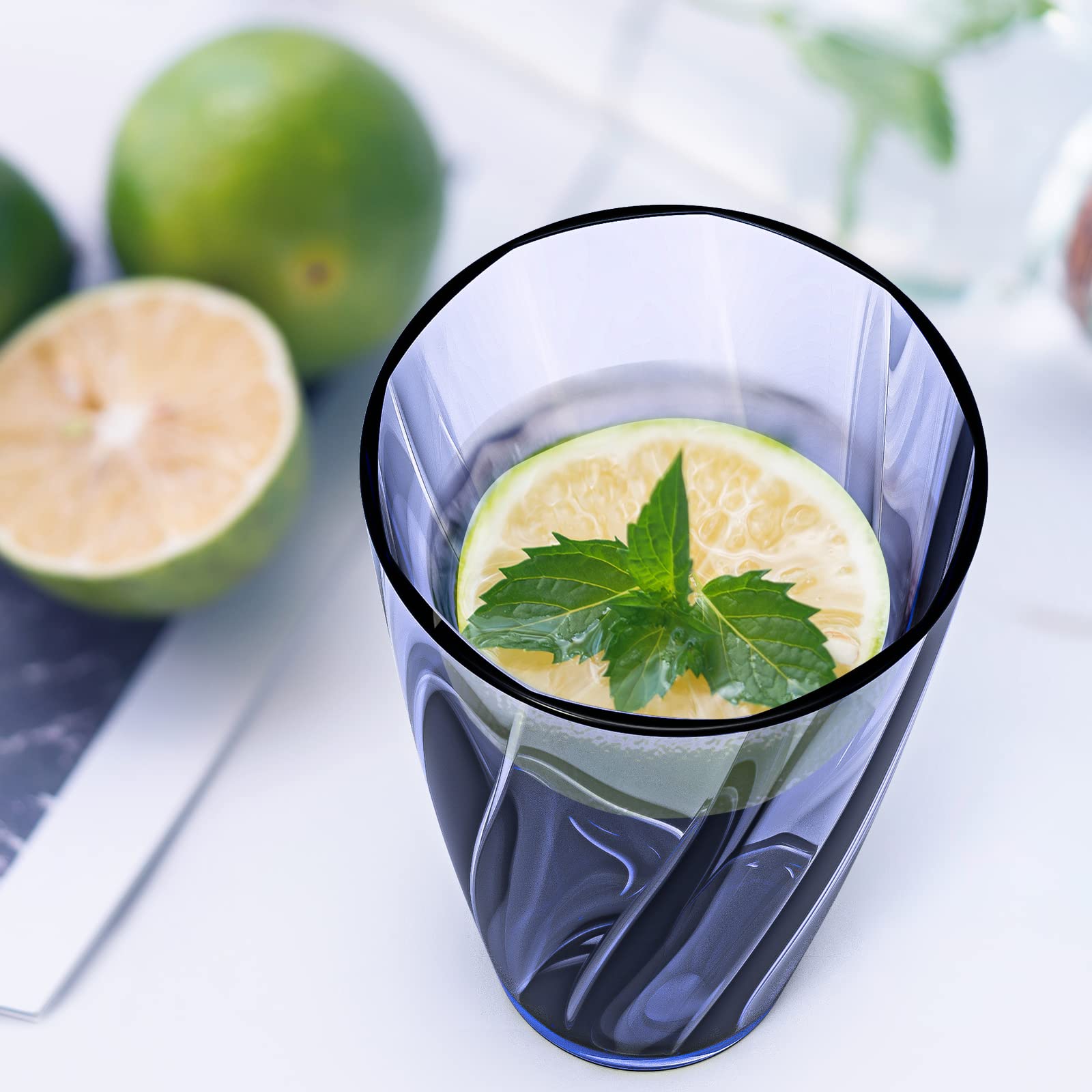 Alaiselit large-capacity 25oz cups blue, ideal for family meals and entertaining.