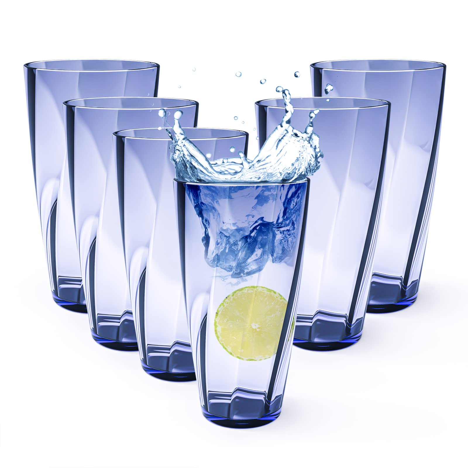 Alaiselit unbreakable 25oz blue cups for durable indoor and outdoor use.