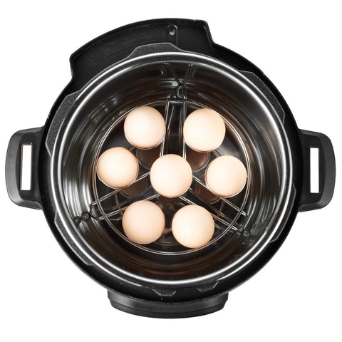 Alamic egg rack shown as a multi-function steamer and cooling rack