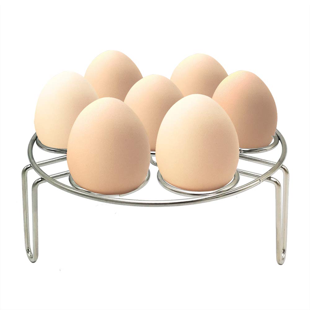 Alamic egg rack steamer inside a 3-quart Instant Pot for efficient steaming
