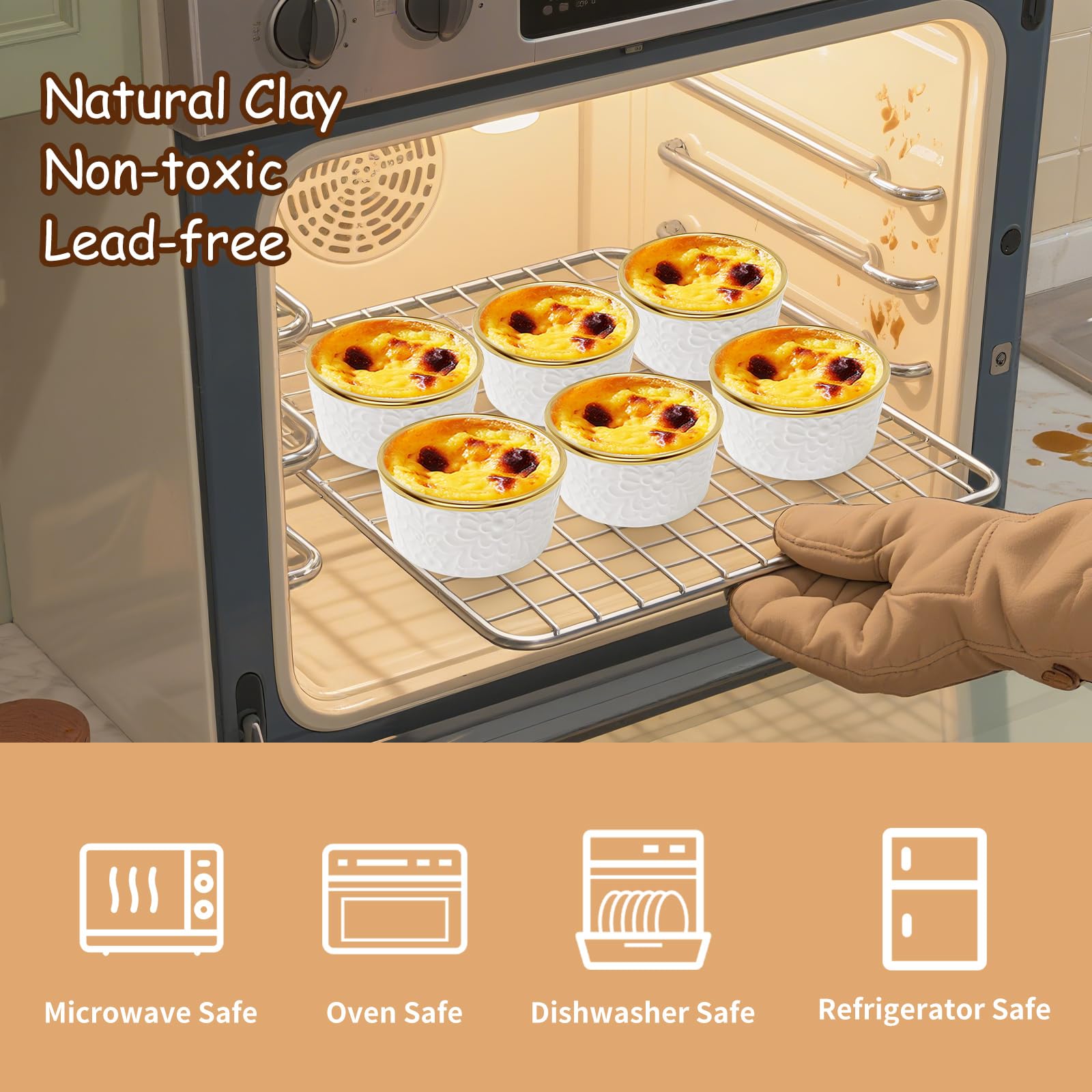 Alarrar stackable ramekins for prep bowls and small portions