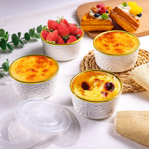 Alarrar lids keep leftovers fresh and organized in ramekins