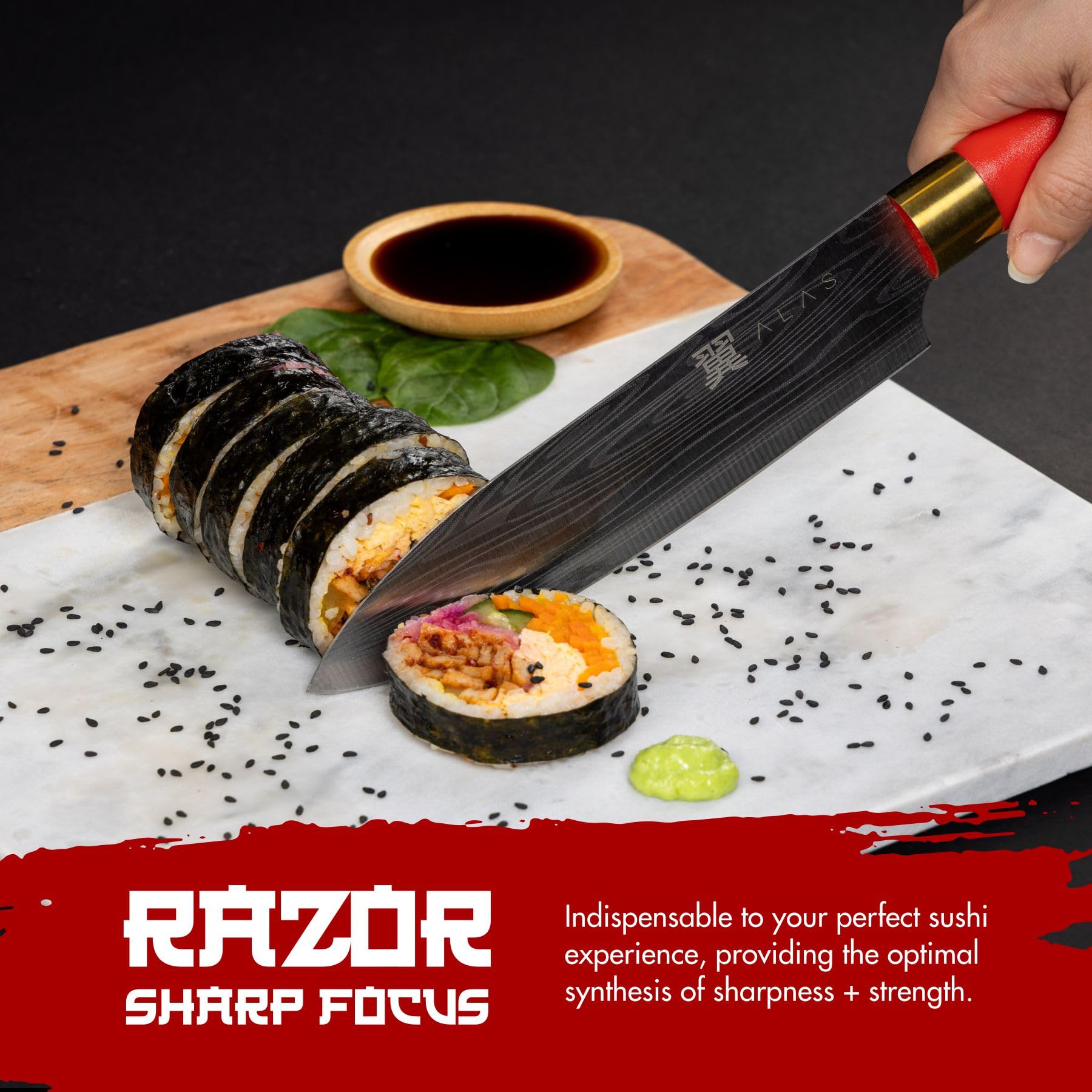 Alas cucumber slicer for precise cucumber strips