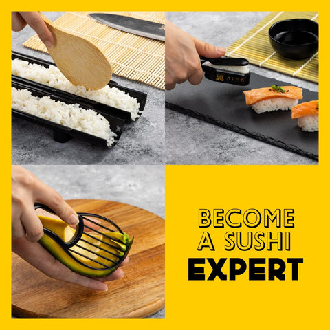 Alas Sushi Making Kit nigiri maker to shape perfect nigiri at home.