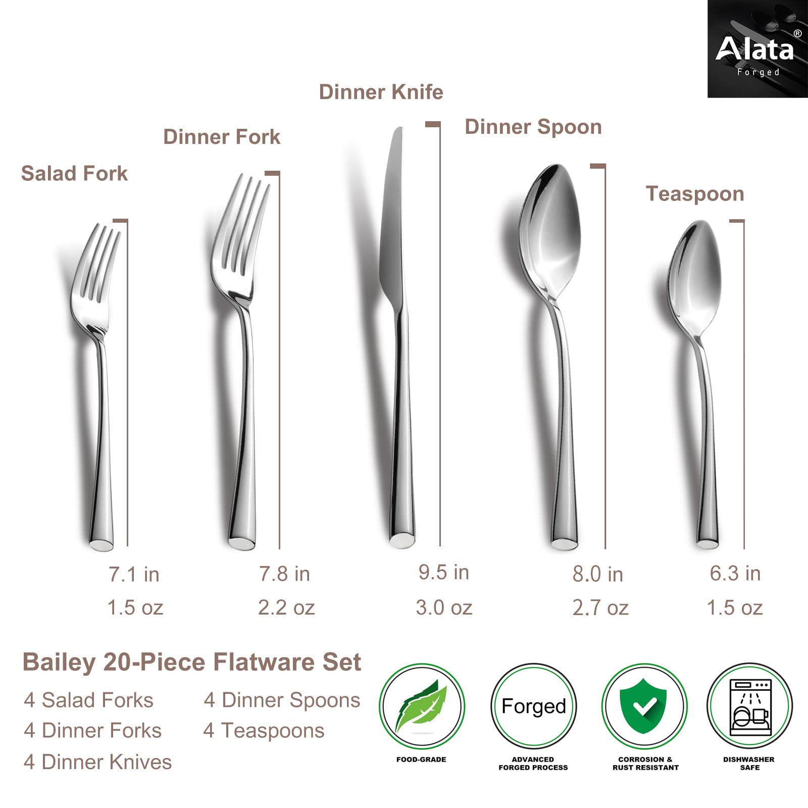Alata Bailey teaspoon for precise stirring and tea moments.