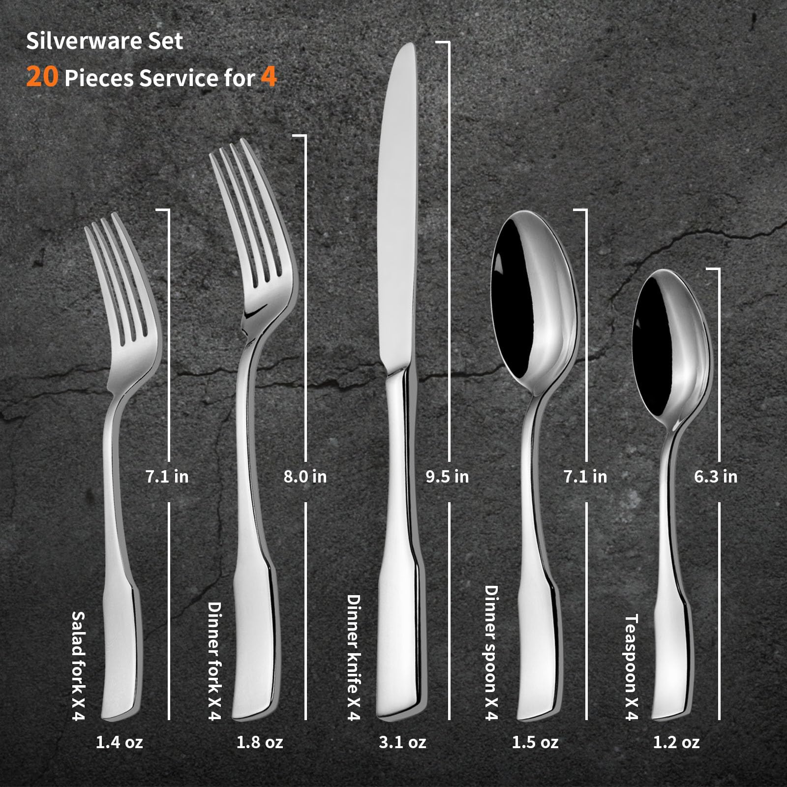 Alata Kate teaspoon ideal for coffee and desserts.
