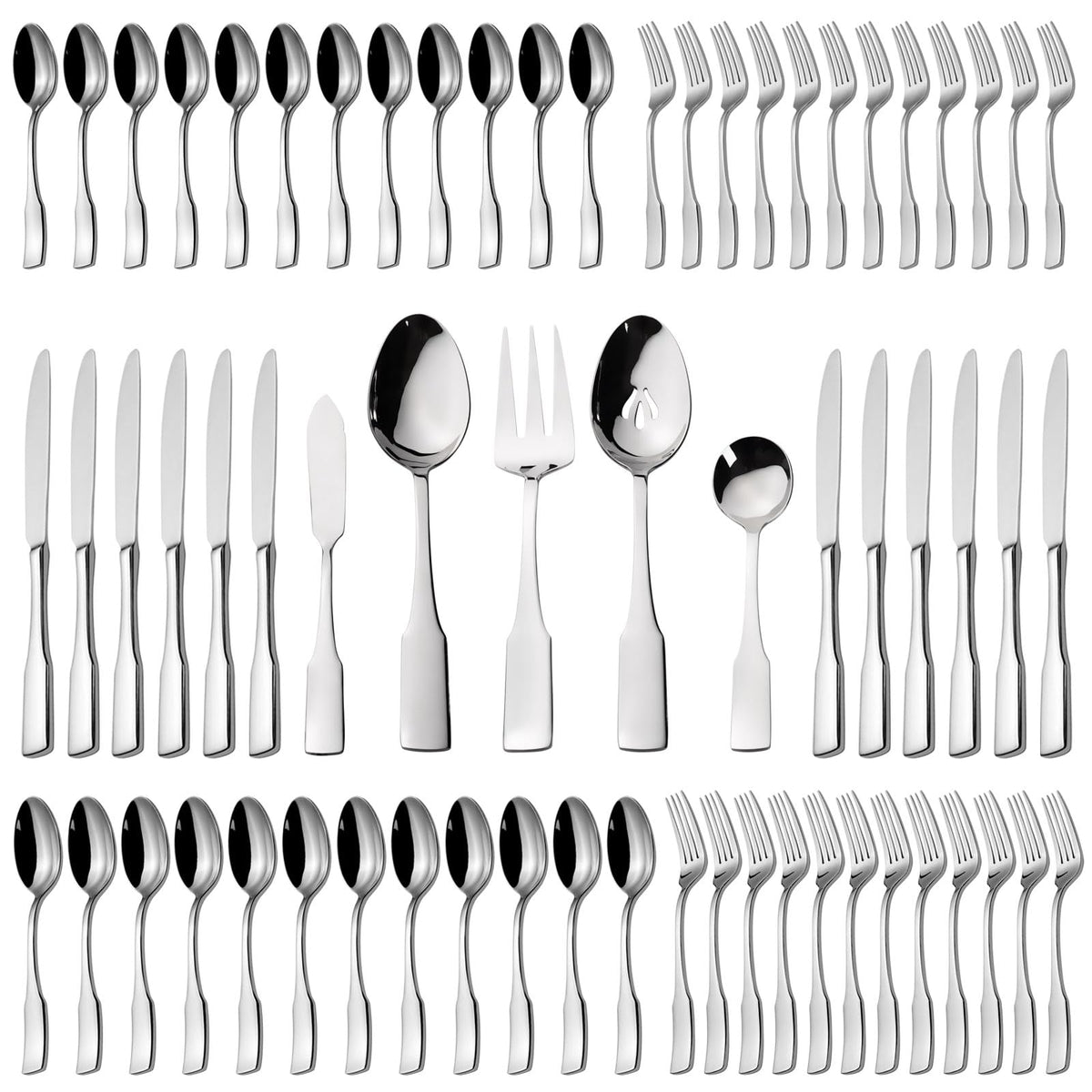 Alata Kate 65-piece flatware set for family dinners and entertaining