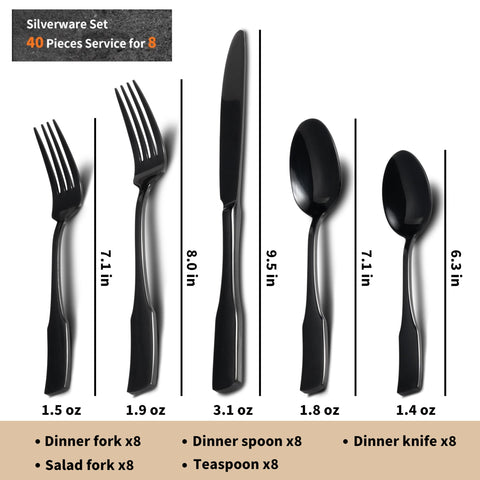 Alata Kate heavy-weight 18/0 stainless steel with 2.5-2.8mm thickness for durability.