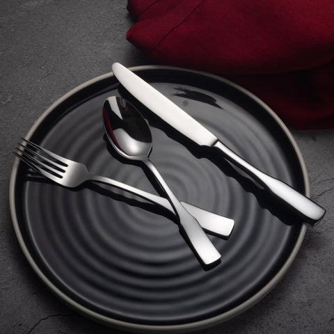 Alata Kate salad fork in polished finish matches modern and traditional tableware