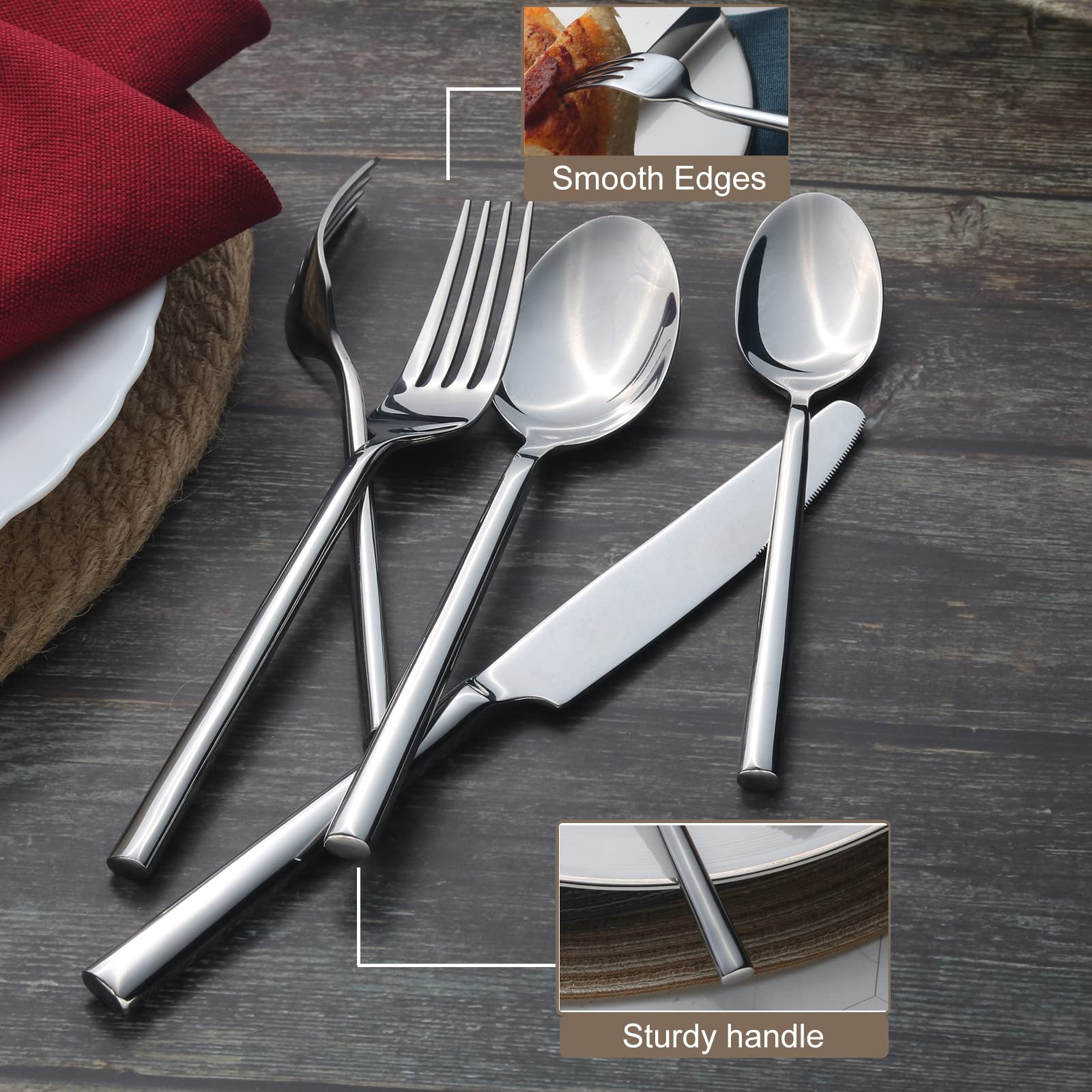 Alata Potter salad fork ideal for casual lunches or formal dinners.