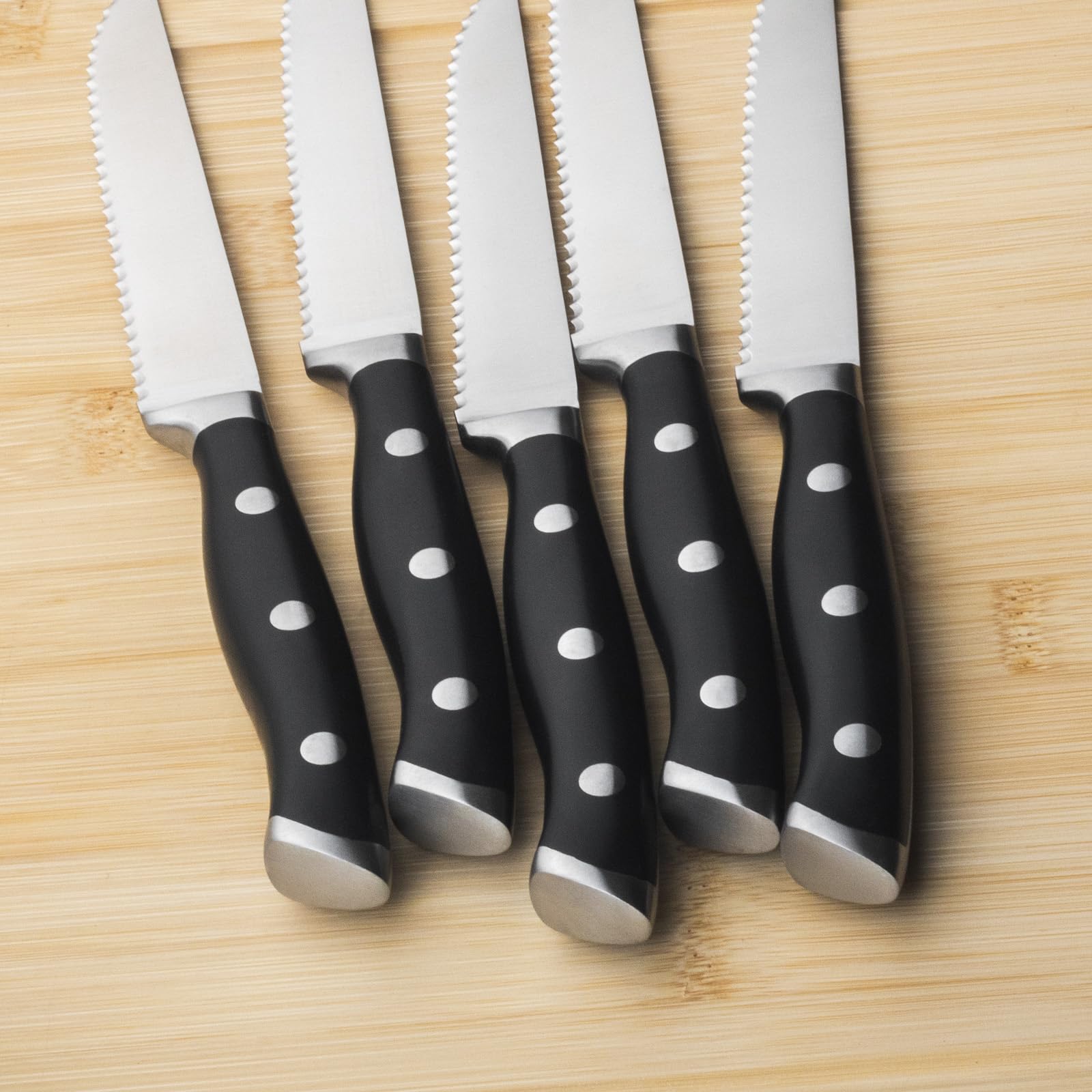 Alata precision-forged stainless steel blades for durable, reliable performance.