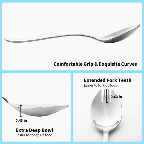Alata Sporks modern, elegant serving utensils for any table.