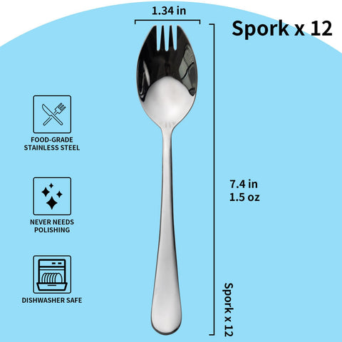 Alata Sporks multifunctional design suitable for noodles and desserts
