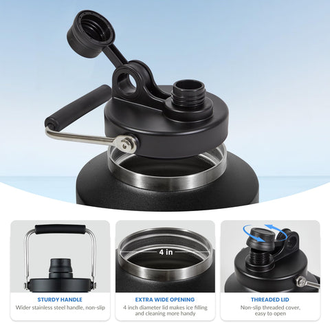Alathote double-wall vacuum insulation keeps drinks cold or warm longer.