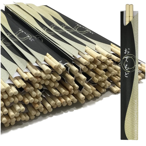 Albino Monkey bamboo chopsticks in packaging, eco-friendly 100-pair set for sushi