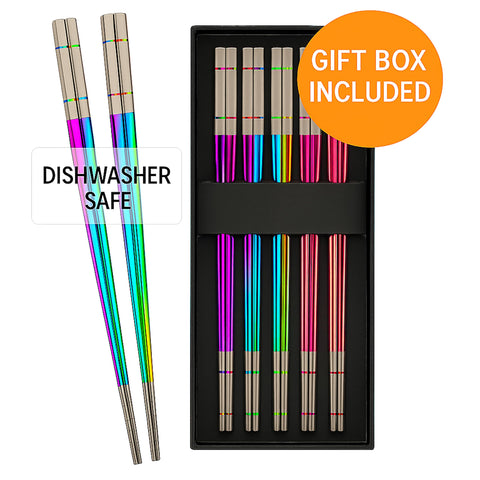 Elegant gift box containing Albino Monkey chopsticks for special occasions