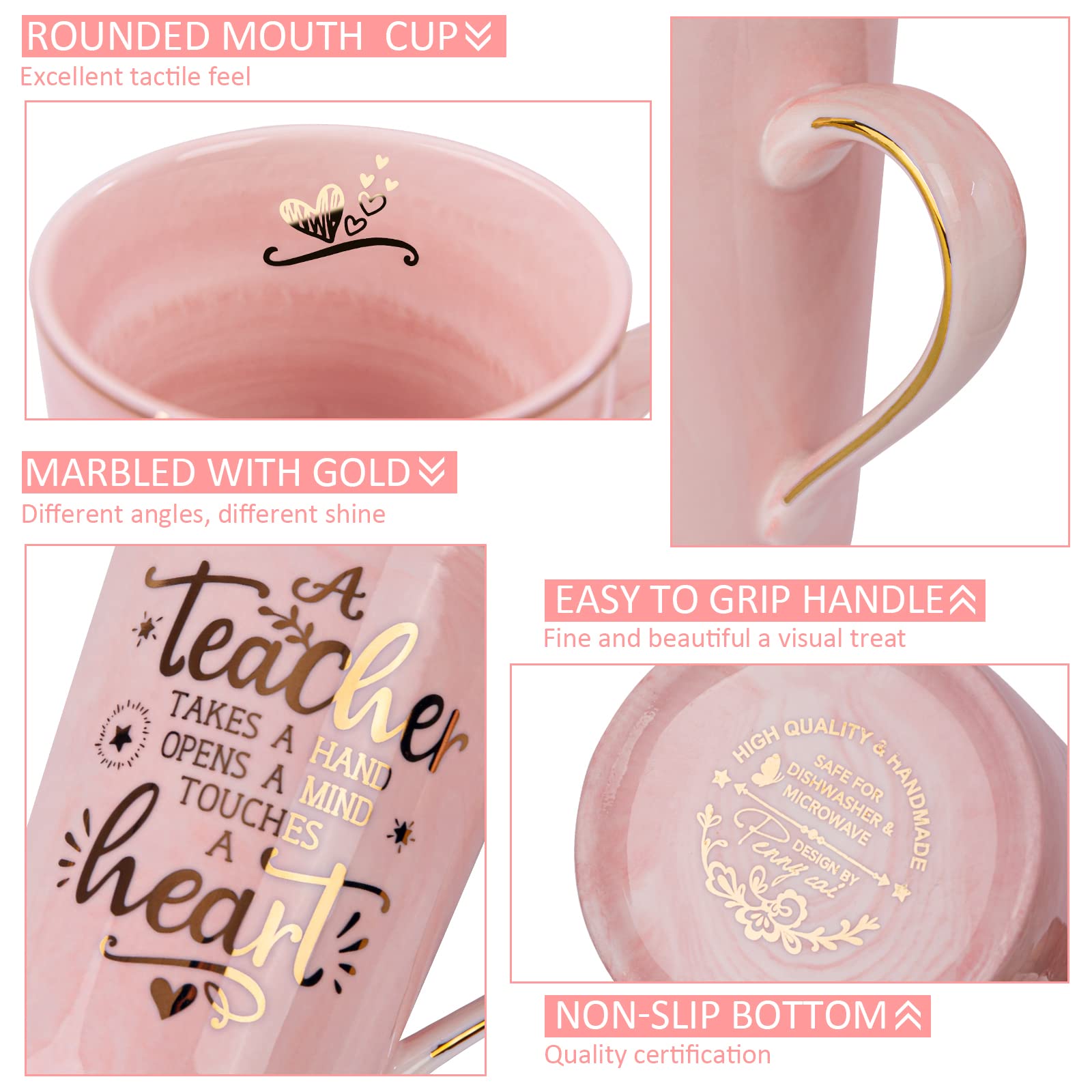 ALBISS mug featuring gold print, a thoughtful appreciation gift.