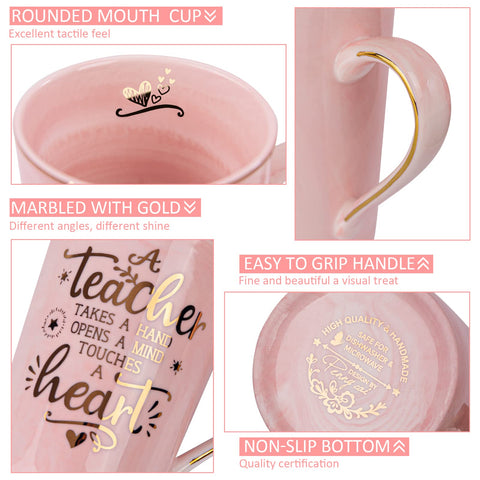 ALBISS mug featuring gold print, a thoughtful appreciation gift.