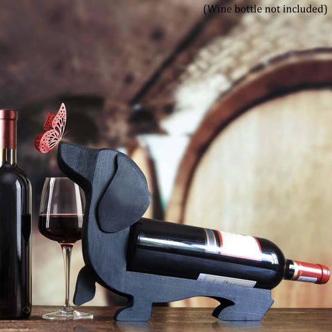 ALCEDIA solid wood dachshund detail; handcrafted look enhances decor and conversation at gatherings for warm ambience.