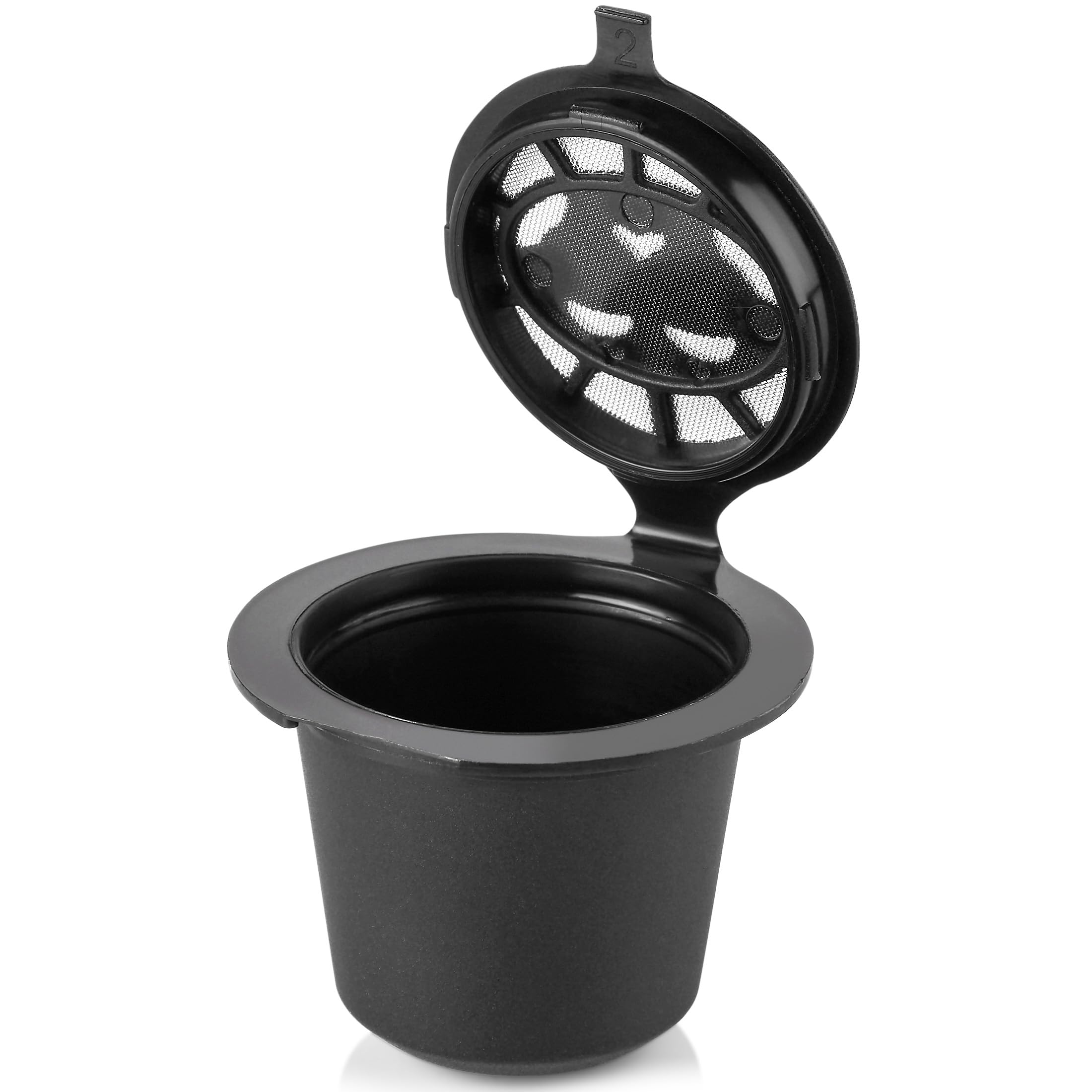 Stainless steel mesh filter inside Alchemy Bar Goods pod for durability.