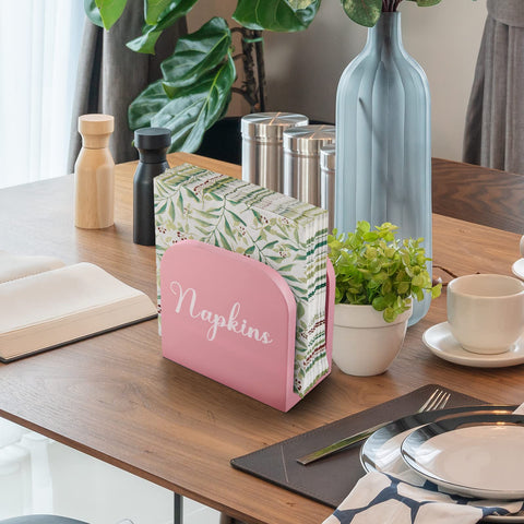ALELION pink napkin holder makes a thoughtful gift for gatherings and holidays.