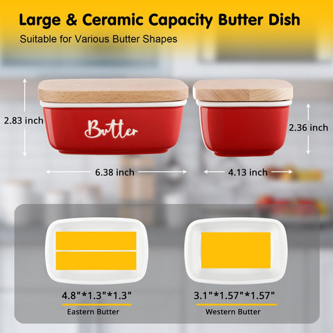 ALELION butter dish showing two sticks capacity, ideal for everyday meals