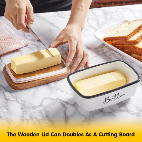 ALELION butter dish on countertop blends retro charm with everyday practicality.