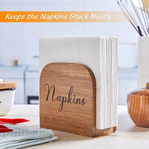 ALELION Napkin holder features a thick bottom for stable table use.