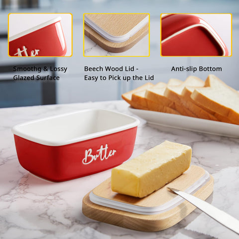 ALELION retro red kitchen decor scene, a stylish countertop accent