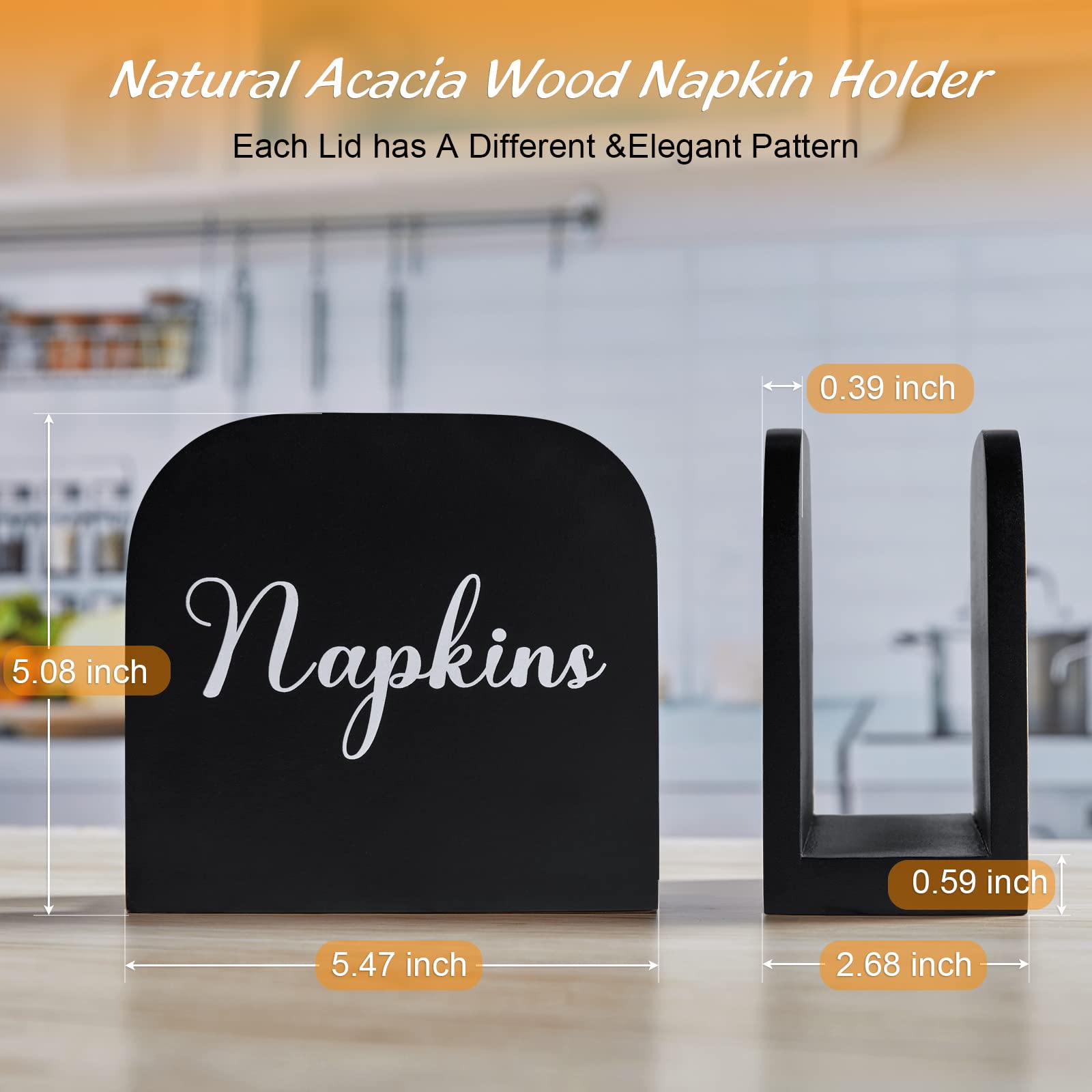 ALELION table accessory for dining, stylish black finish enhances presentation