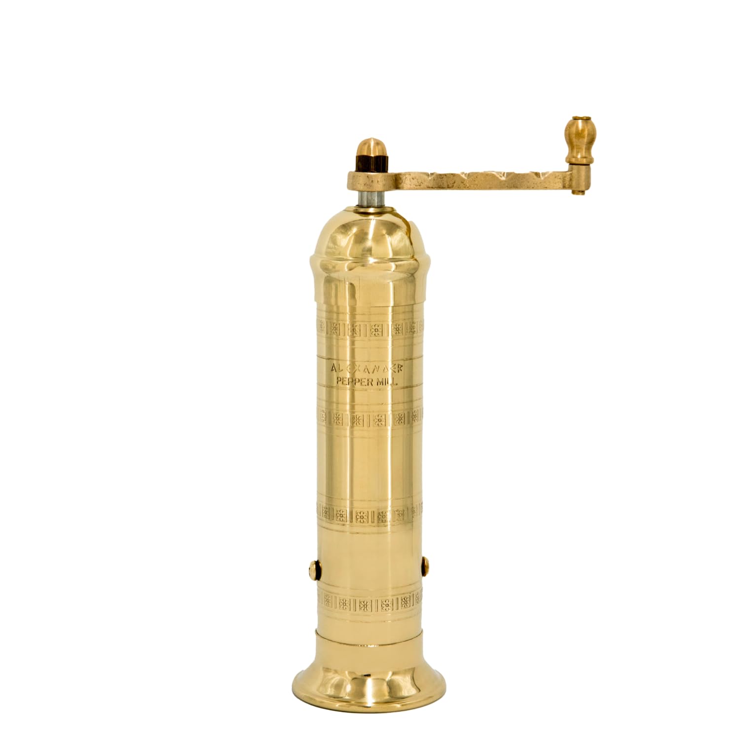 Alexander Home The Original European Mill brass 8-inch full product view for elegant table use