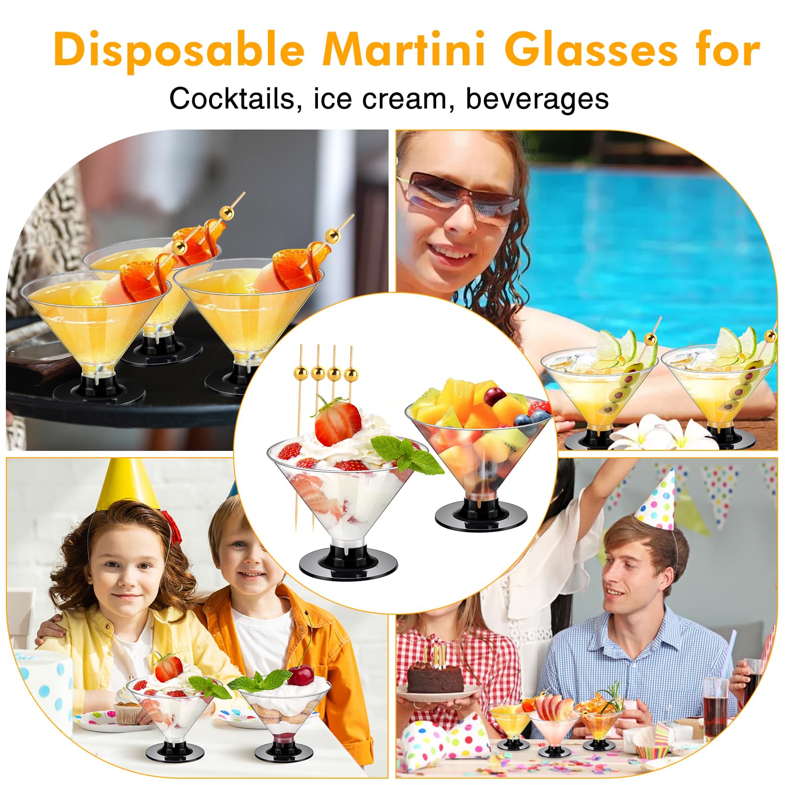 ALEXPRE party-ready glasses and picks for weddings, birthdays, and casual entertaining.