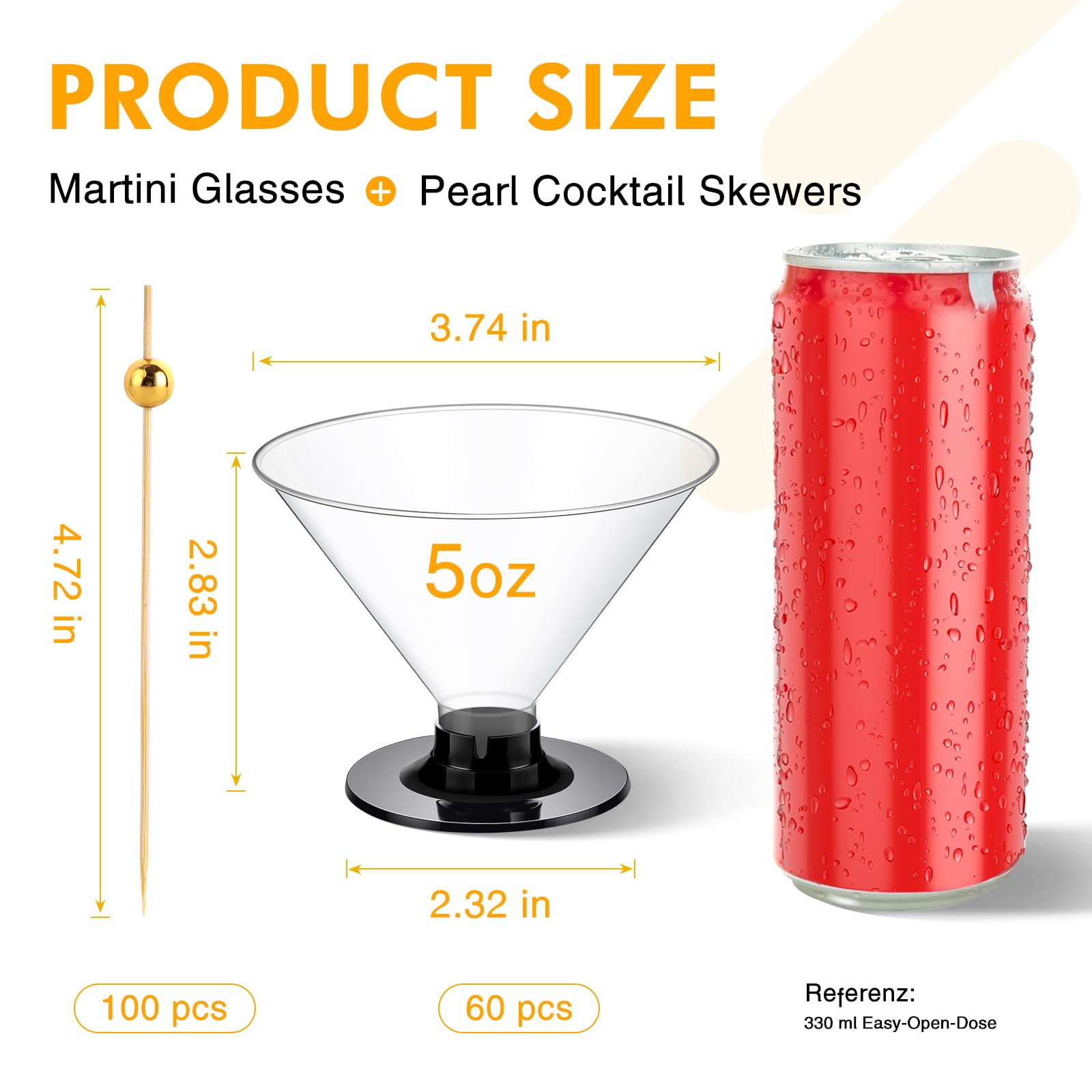 ALEXPRE stemmed martini glass design enhances presentation for cocktails and desserts.