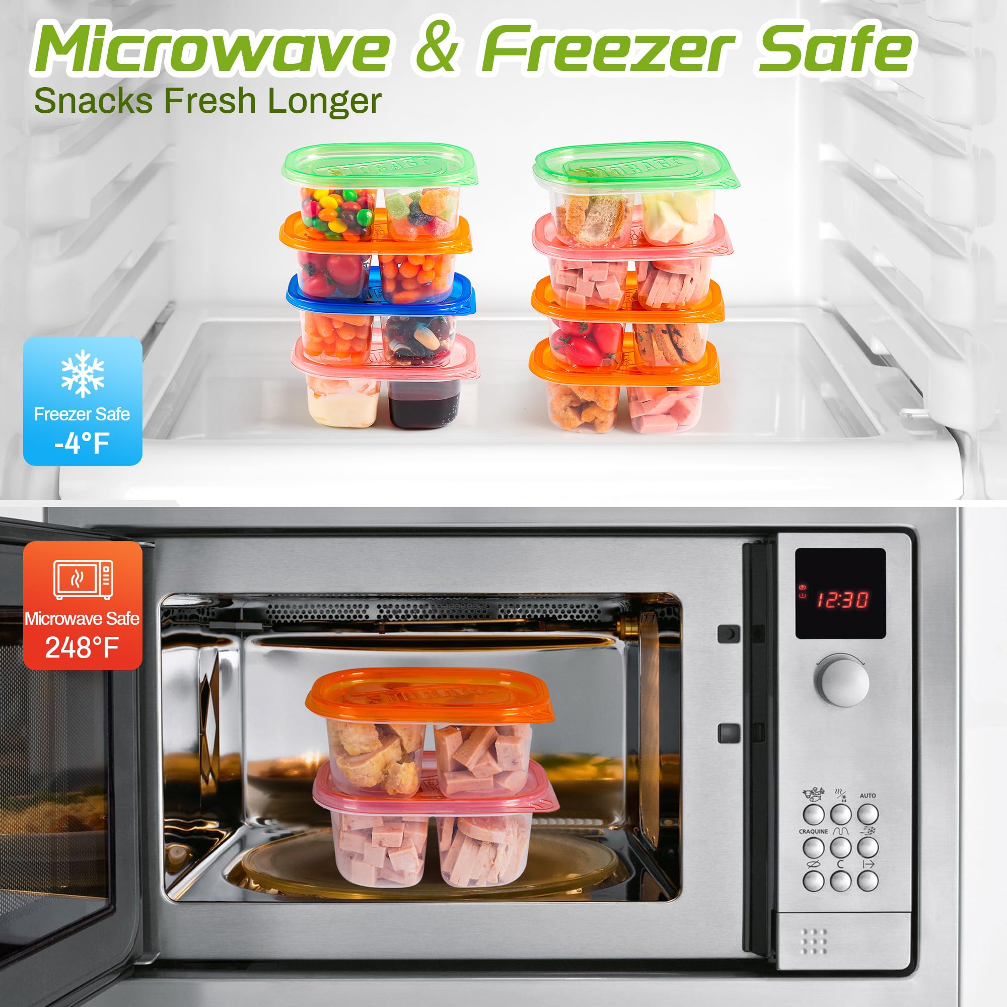 ALFEVA microwave-safe containers ready for reheating meals