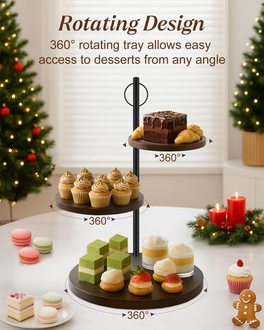 Alffun easy-assembly wooden stand with wipe-clean surface for quick cleanup