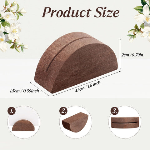 Alffun table menu holder in wood keeps menus visible and organized