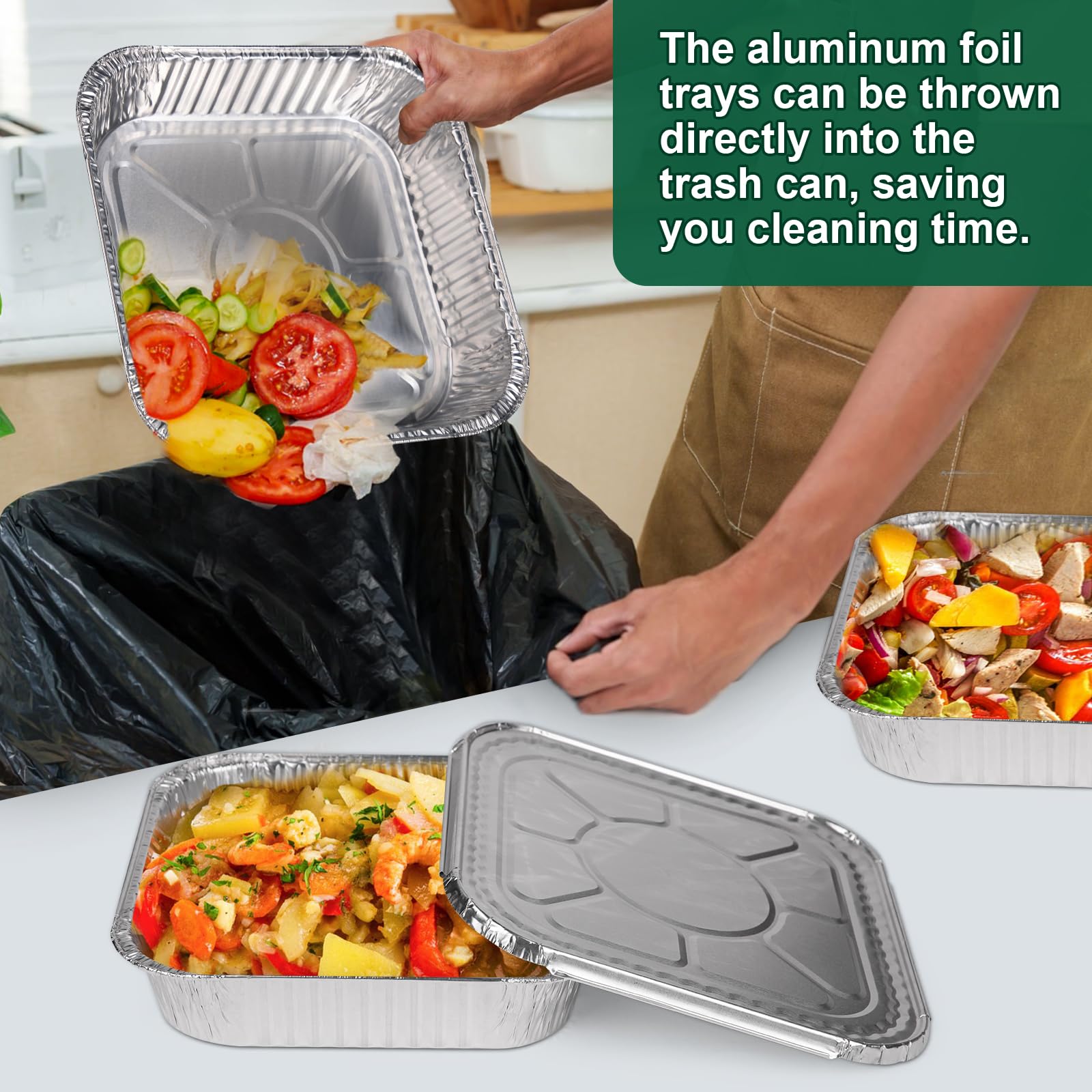 Alfolic recyclable pans support easy cleanup after use