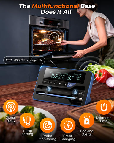 Alfolive dual-sensors AI calibration for accurate temperature readings.