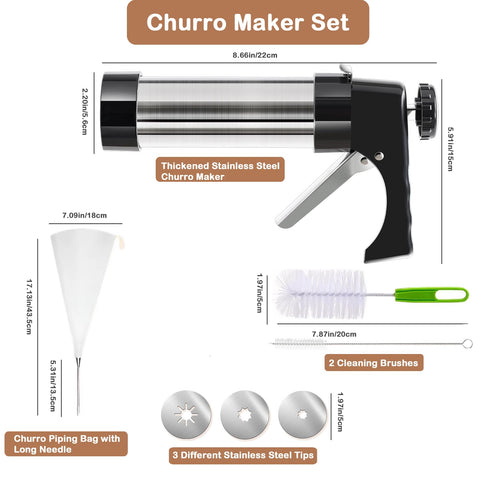 AlgoELF nozzle discs for hollow and filled churros