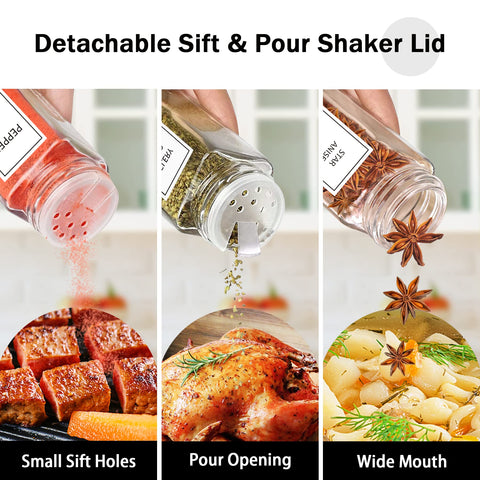 Aliggbent dual shaker lids enable precise seasoning during cooking