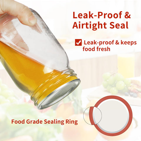 Aliggbent wide-mouth lids in use on jars for jams.