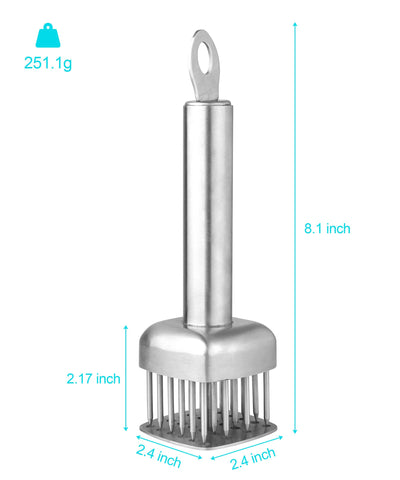 Aliglow tenderizer crafted from 304 stainless steel for durability and rust resistance.