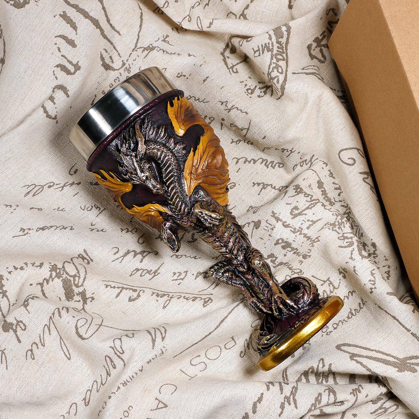 alikiki Flame Dragon Goblet perfect for D&D game nights