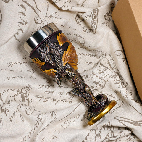 alikiki Flame Dragon Goblet perfect for D&D game nights