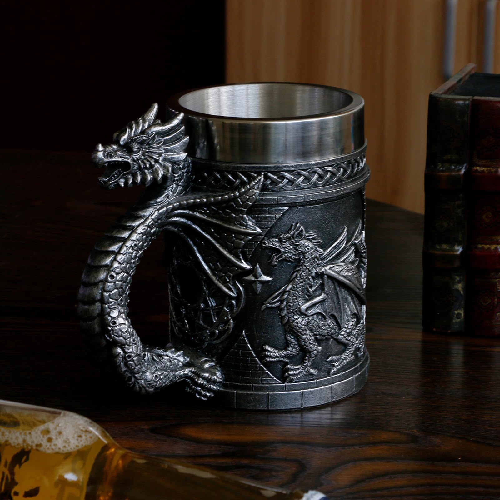 Alikiki game night dragon mug with sturdy grip for comfortable use