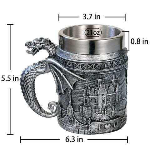 alikiki Mug interior stainless lining preserves beverage flavor and simplifies cleaning
