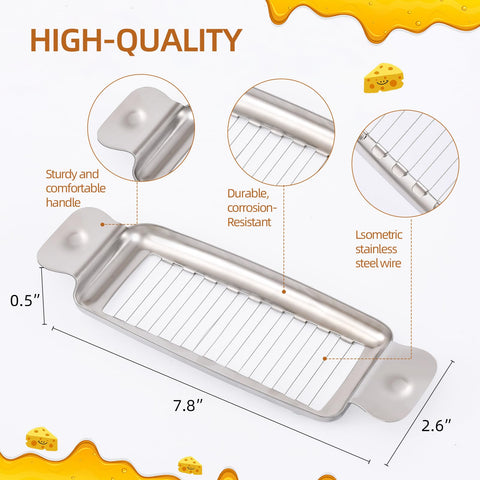 ALIKITCN butter slicer shows ergonomic handle for easy slicing.